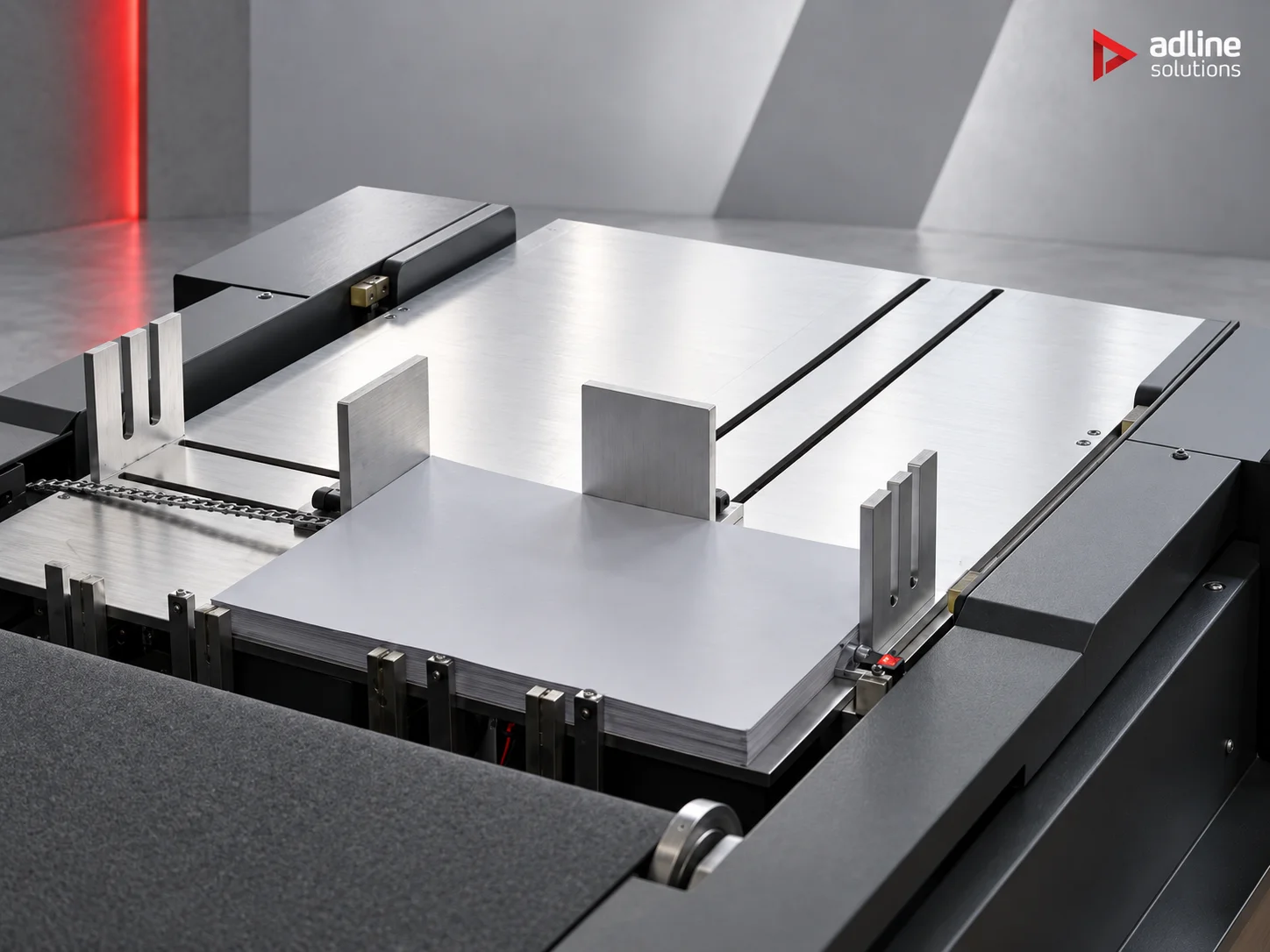 C6 series automatic sheet feeder with a stack of board ready for feeding