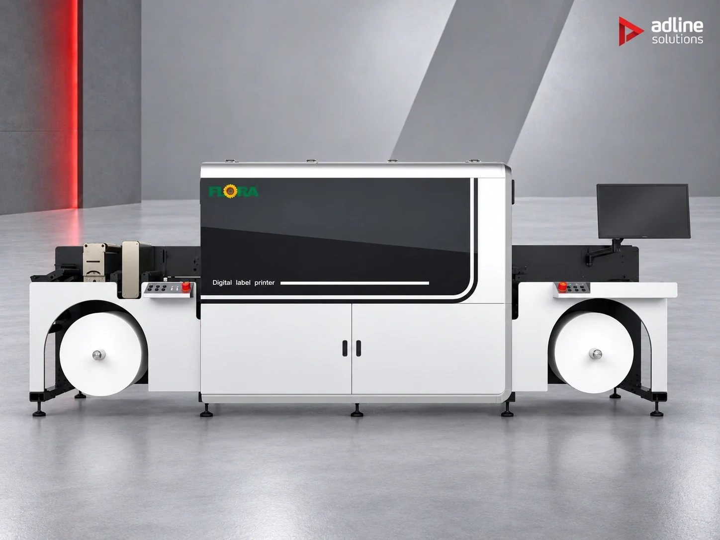 Macchina da stampa digitale UV per etichette Flora J-350P8 – foto del prodotto dalla brochure