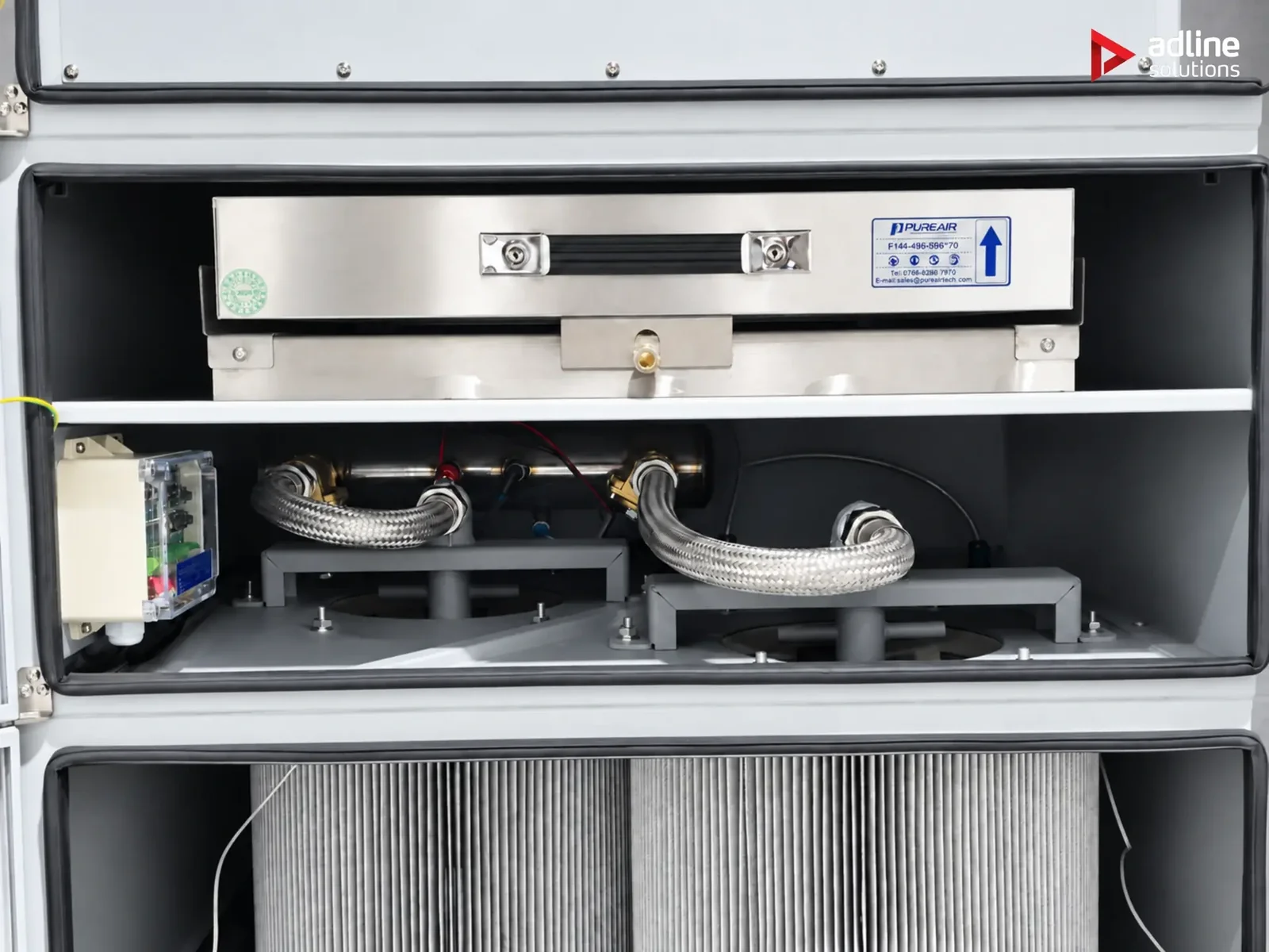 PURE-AIR PA-D1600 internal hoses detail