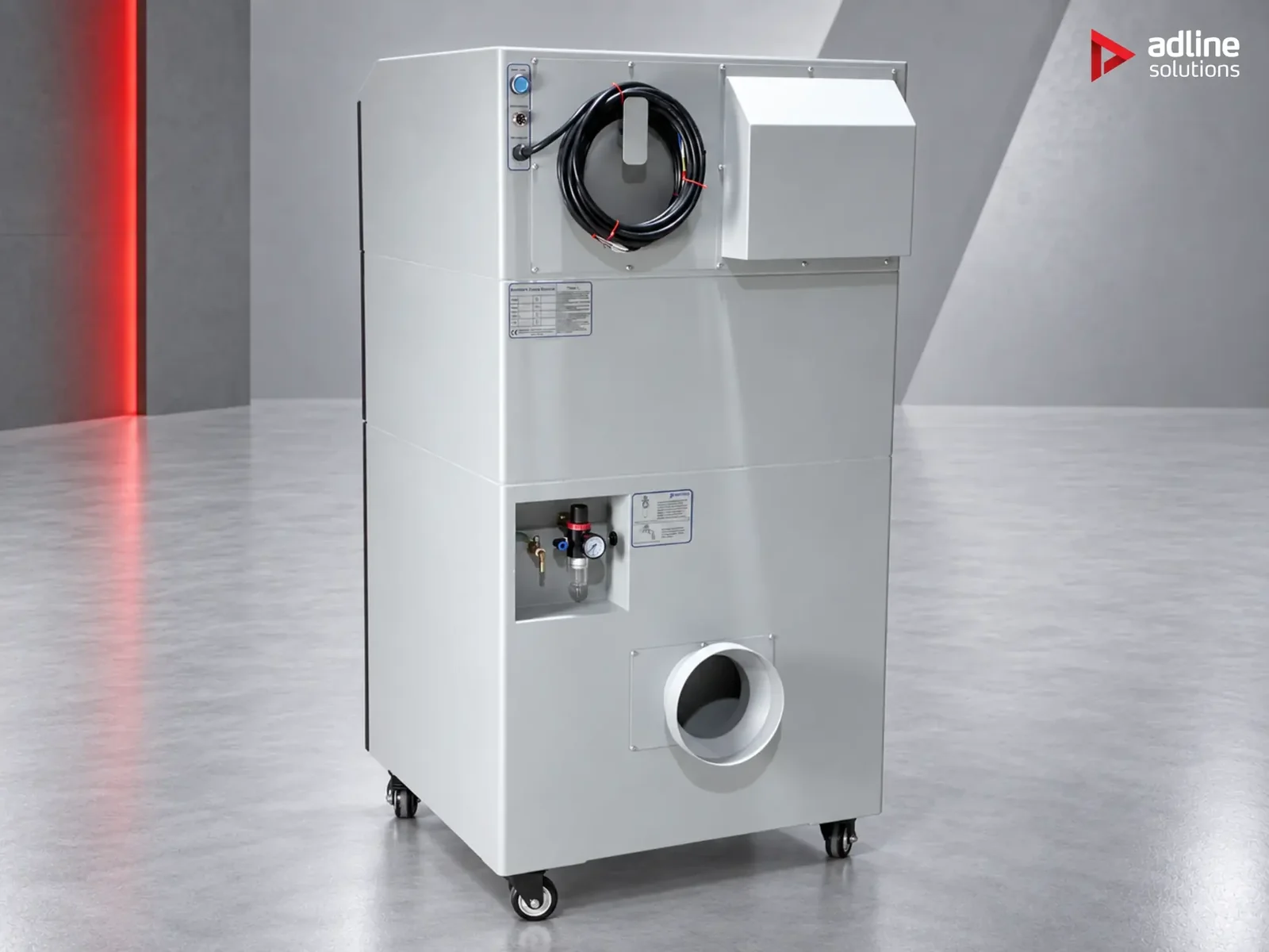 PURE-AIR PA-D1600i rear three-quarter view