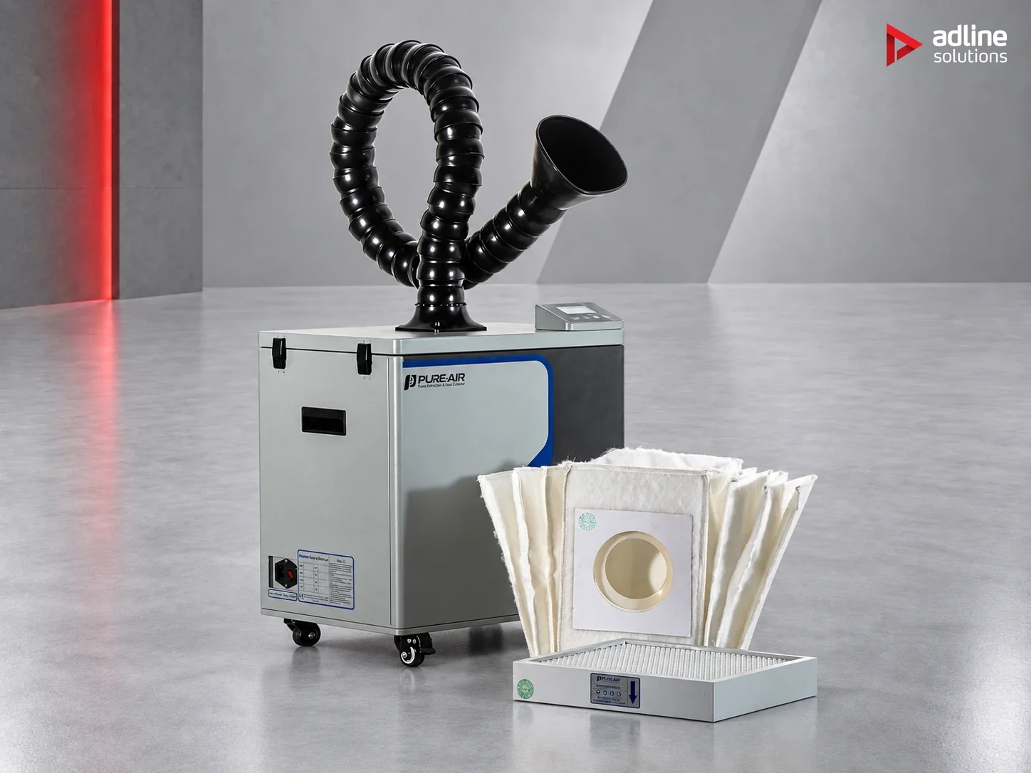 PURE-AIR PA-D250 fume and dust extractor with filter set