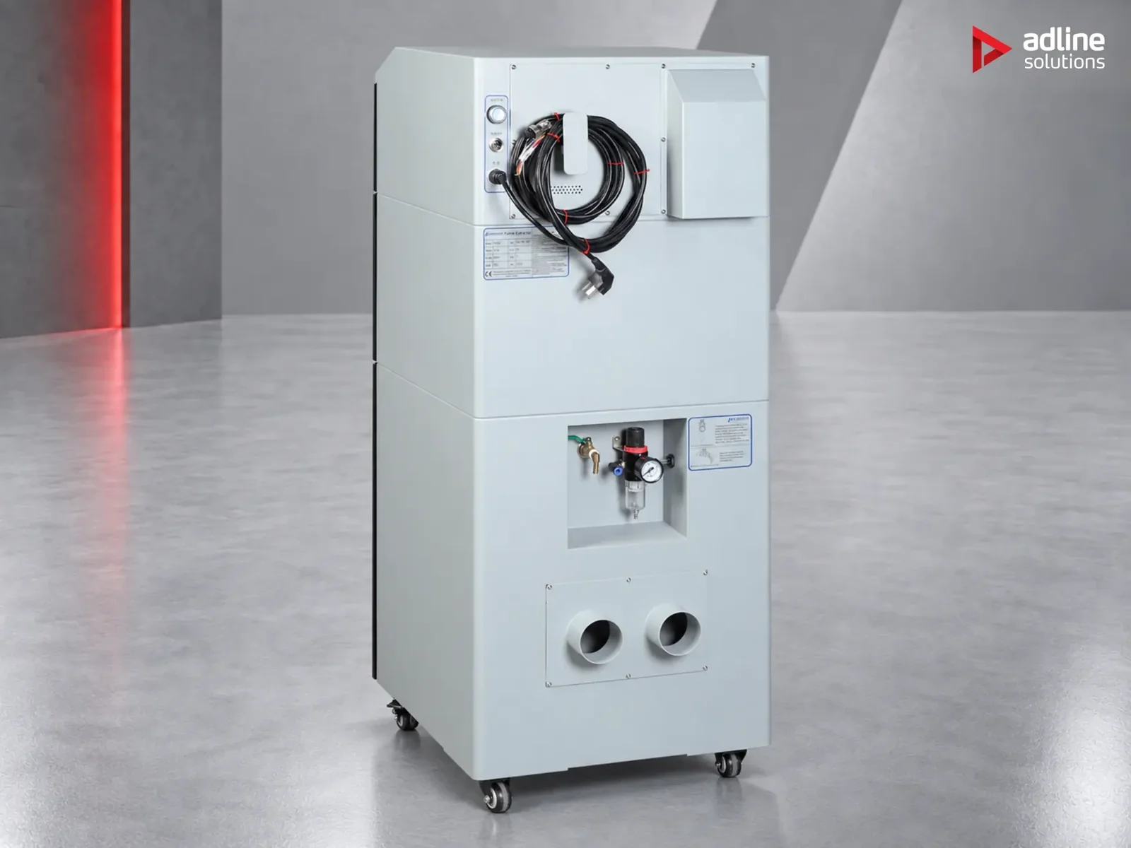 PURE-AIR PA-D800 rear view with dual inlets