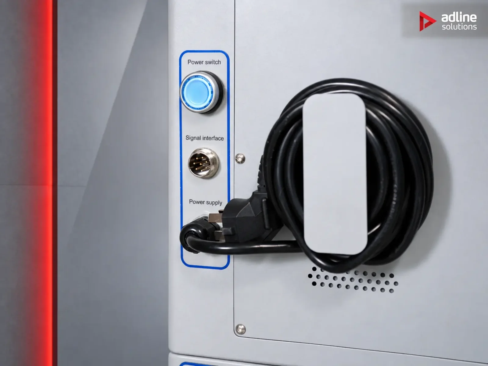 PURE-AIR PA-D800i power and signal connections detail