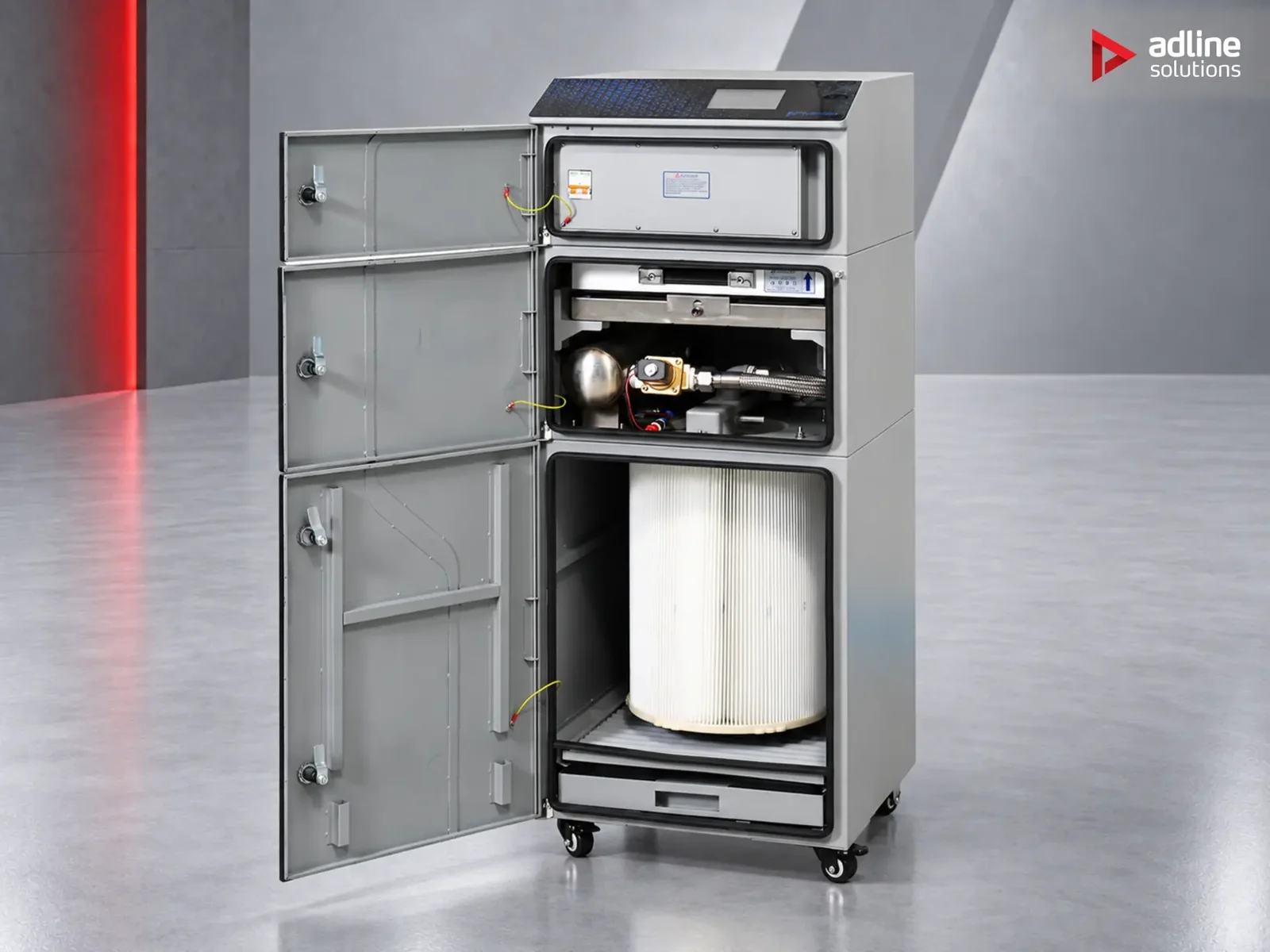PURE-AIR PA-D800i open filtration compartments