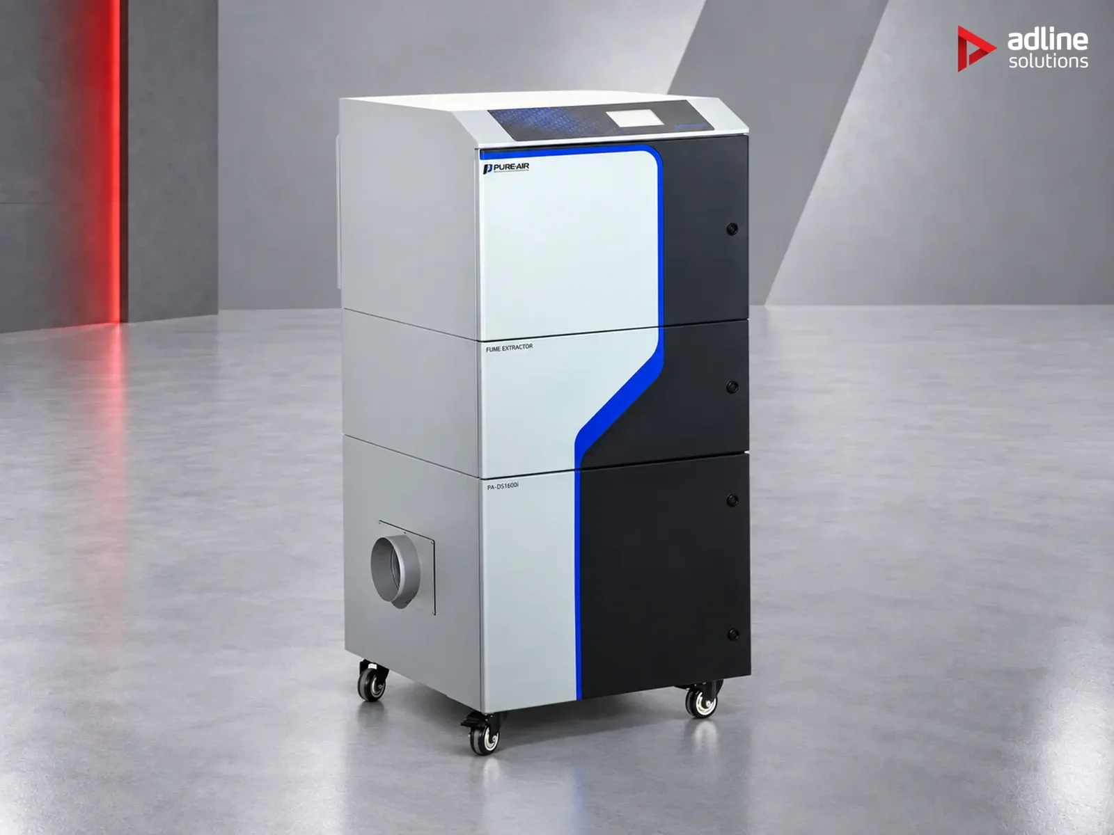 PURE-AIR PA-DS1600i front-side view with inlet
