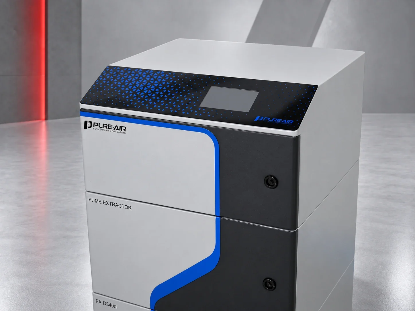 PURE-AIR PA-DS400i fume extractor, close view of the intelligent control panel