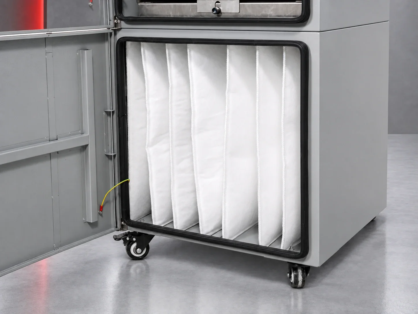 PURE-AIR PA-DS400i lower filter compartment with filter bags