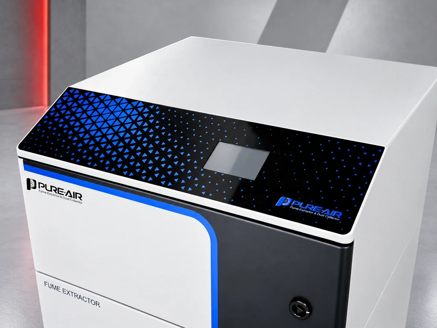 PURE-AIR PA-DS800 control panel and upper cabinet detail
