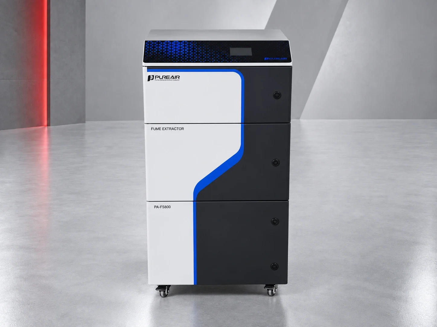 PURE-AIR PA-DS800 fume extractor, front view