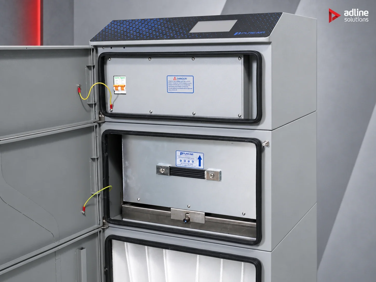PURE-AIR PA-DS800i — filter compartment detail