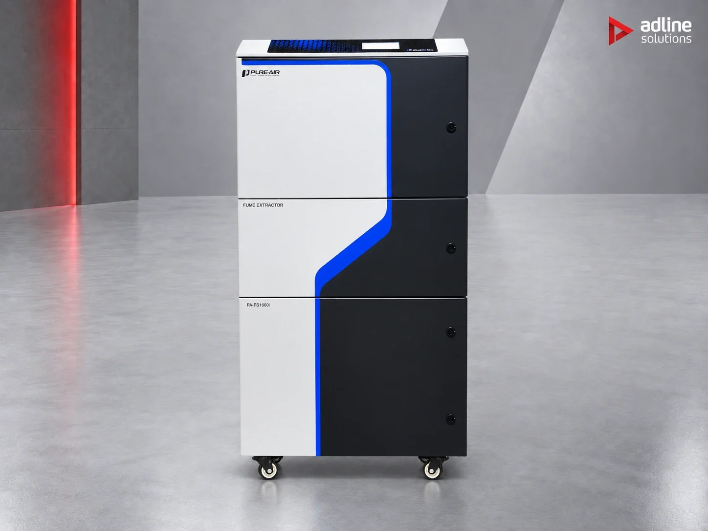PURE-AIR PA-FGS1600i fume and dust extractor — straight-on front view