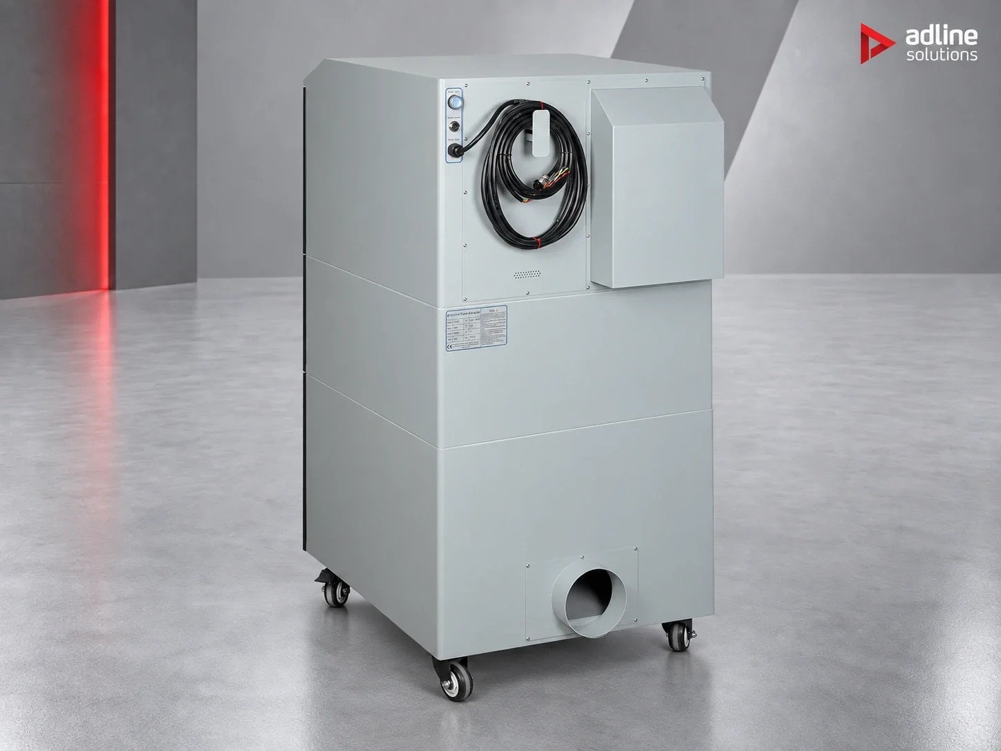 PURE-AIR PA-FS2400 fume and dust extractor — rear three-quarter view