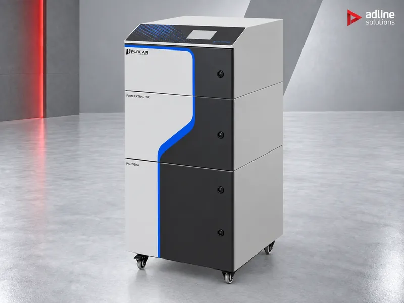 PURE-AIR PA-FS500i Fume & Dust Extractor — industrial fume extractor supplied by Adline Solutions