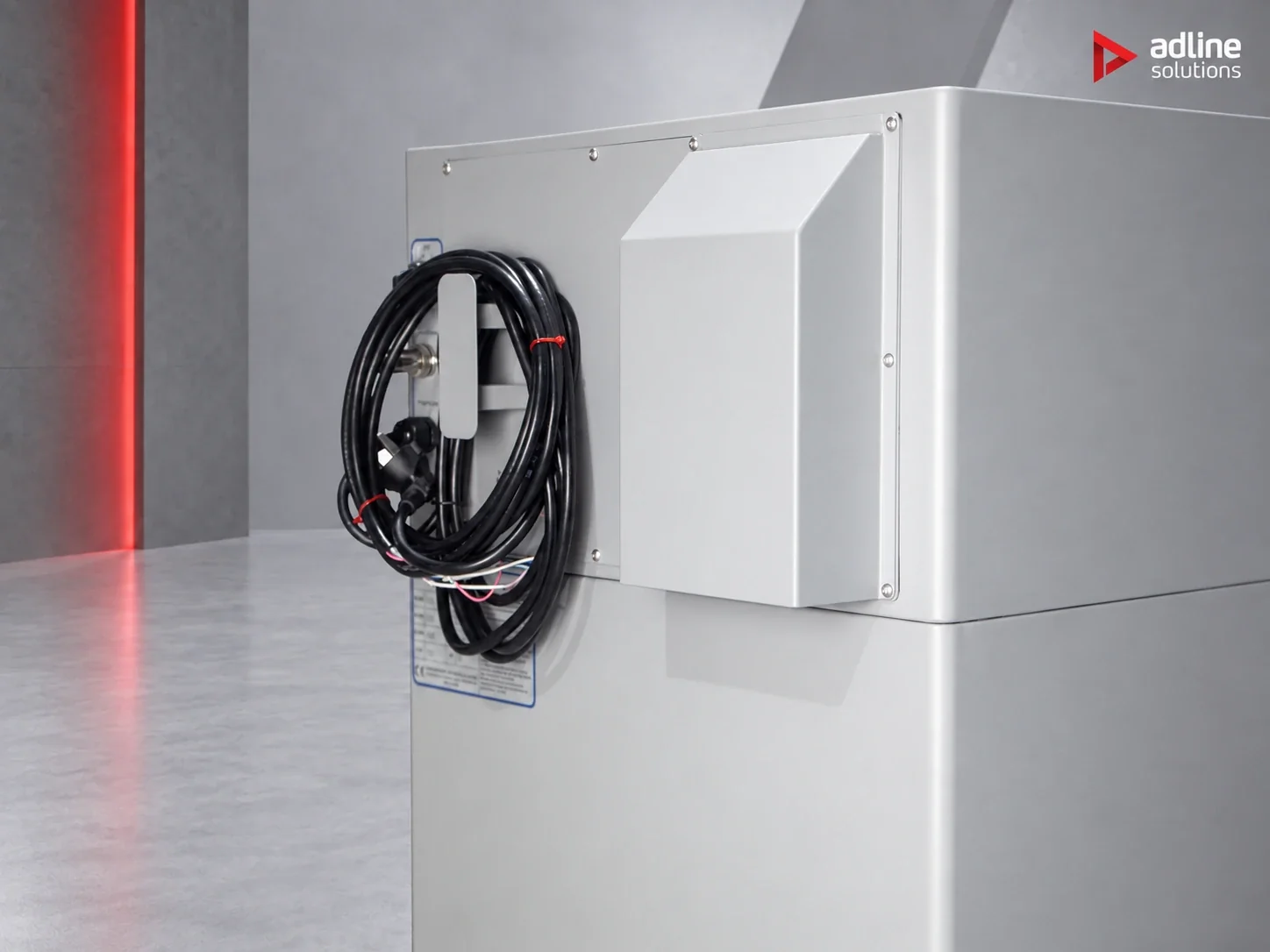 PURE-AIR PA-FS800 fume and dust extractor — rear connection detail