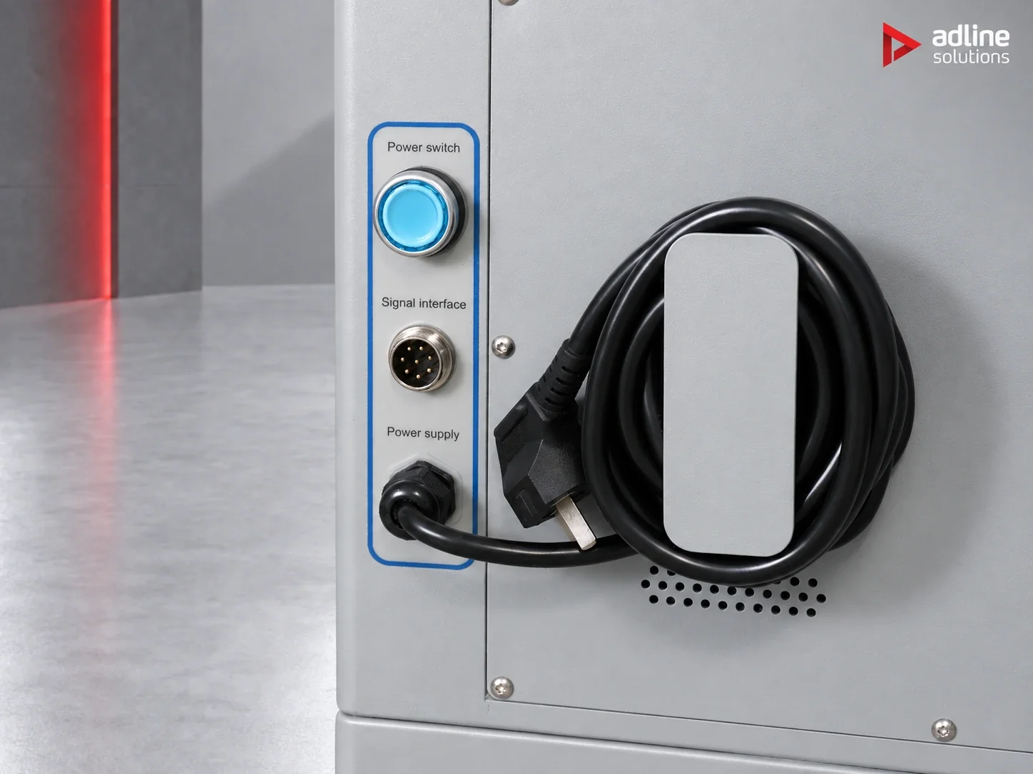 PURE-AIR PA-FS800i — power and signal connections close-up
