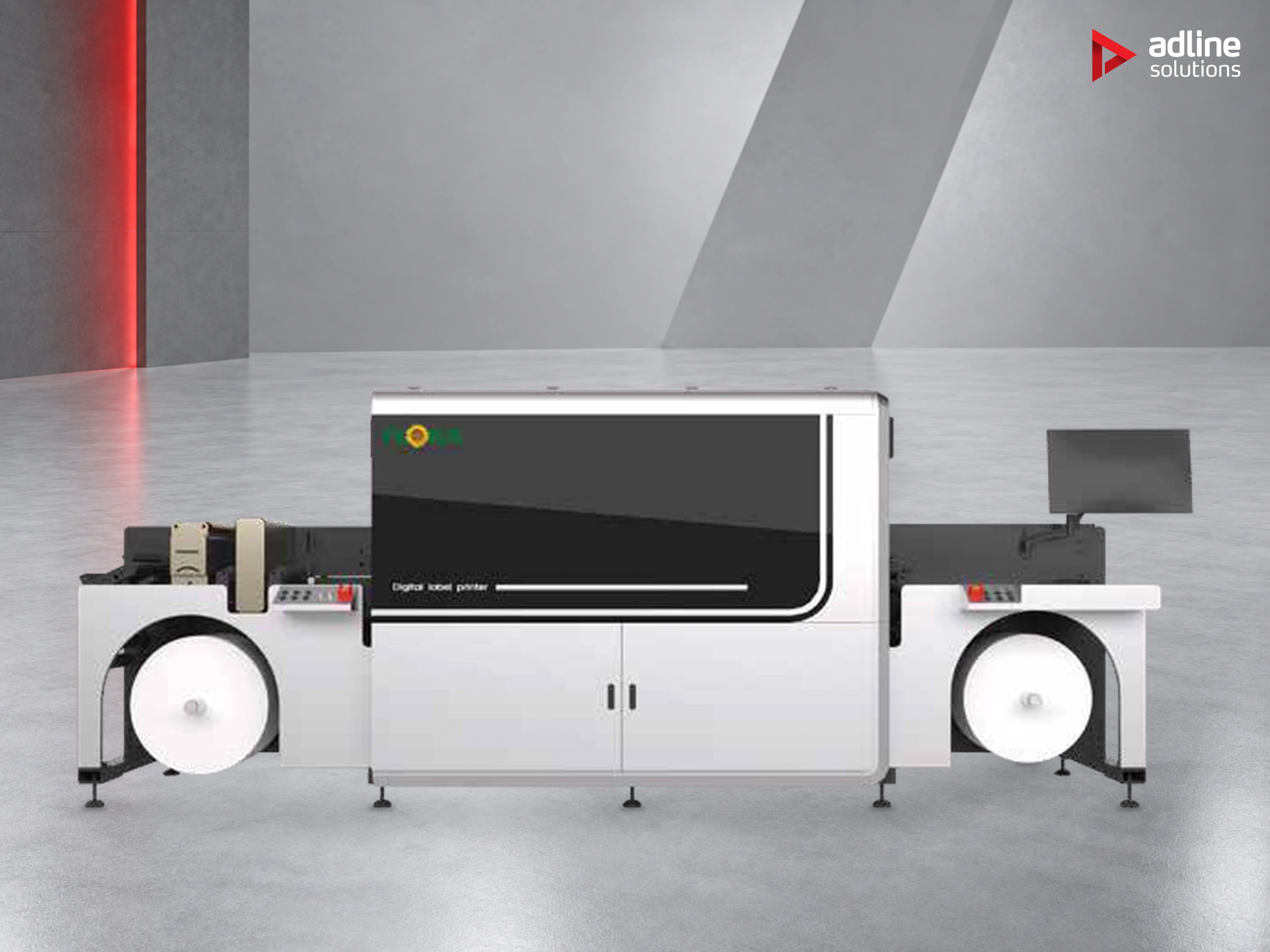 Flora J-350P8 UV Digital Label Press