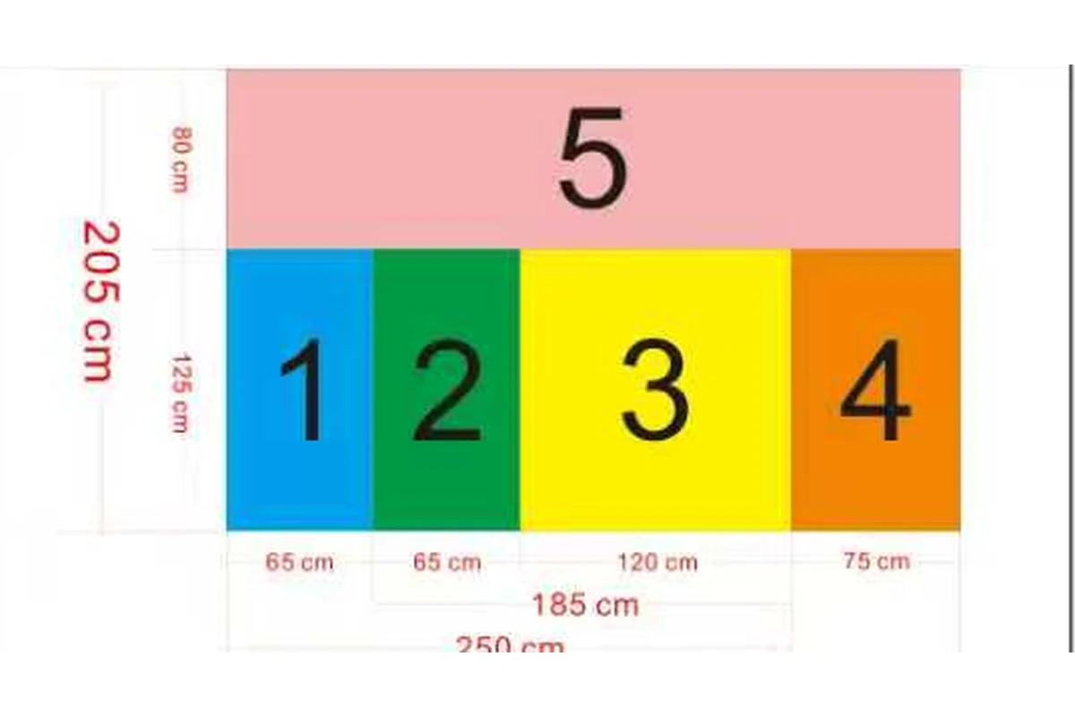 Five independent vacuum zones matched to standard sheet sizes