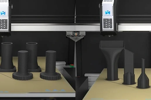 Copy Mode and Mirror Mode printing two parts simultaneously