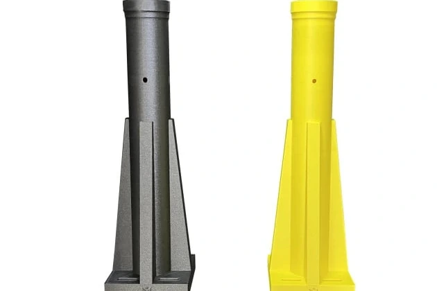 A part printed in two materials on the MD-400D+