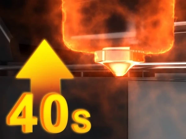 The MD-400D+ quick-heating hotend