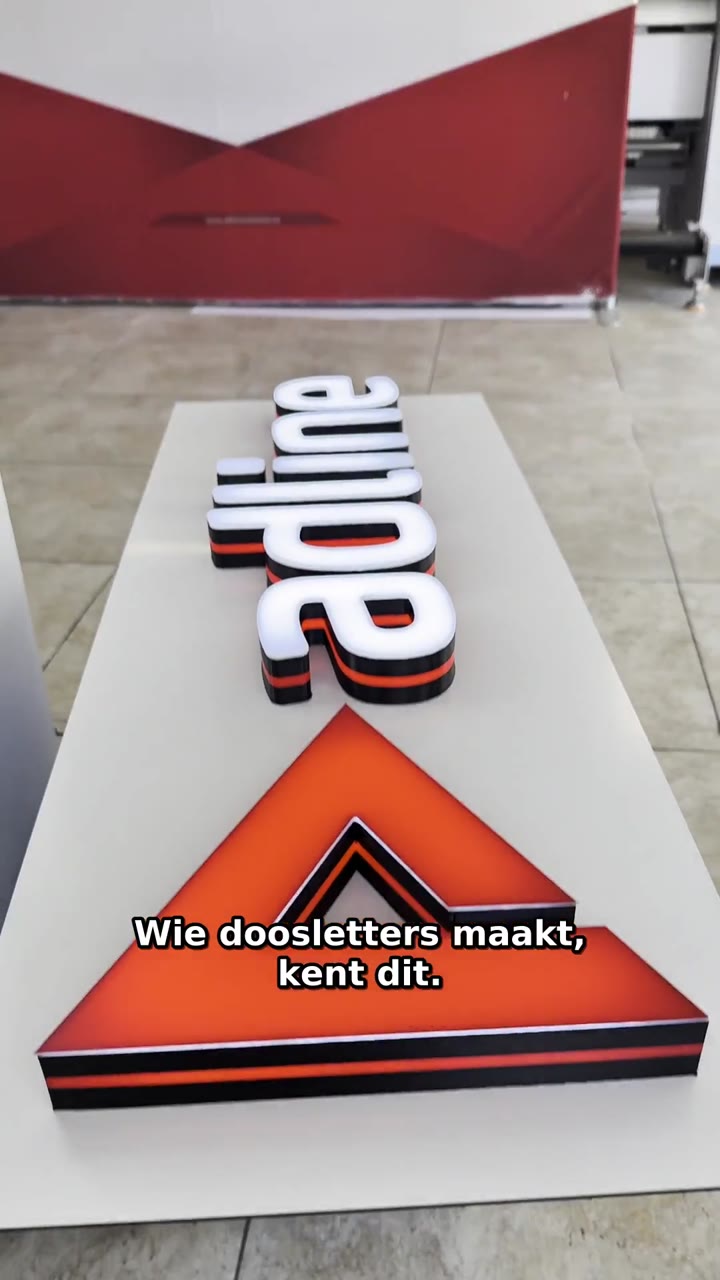 Videovoorbeeld: MINGDA AD-F4 – doosletters zonder handmatig buigen (showroom Adline)